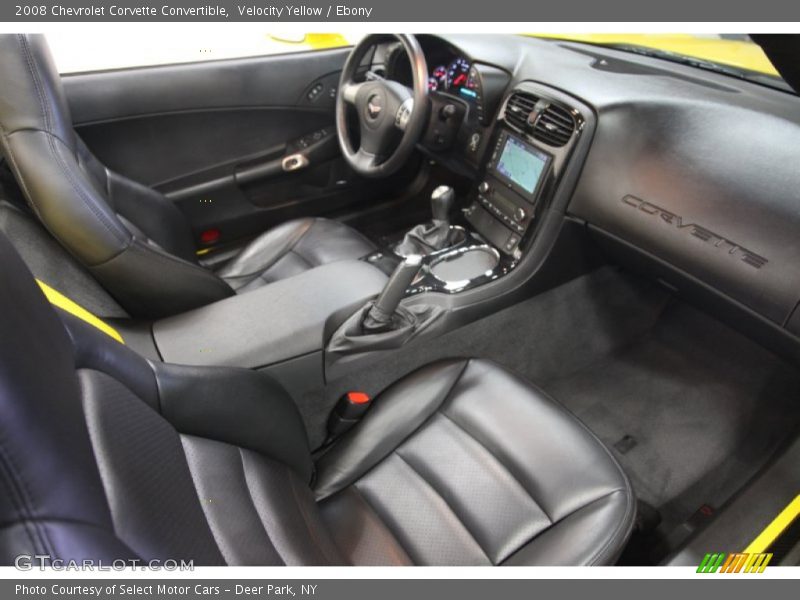 Velocity Yellow / Ebony 2008 Chevrolet Corvette Convertible