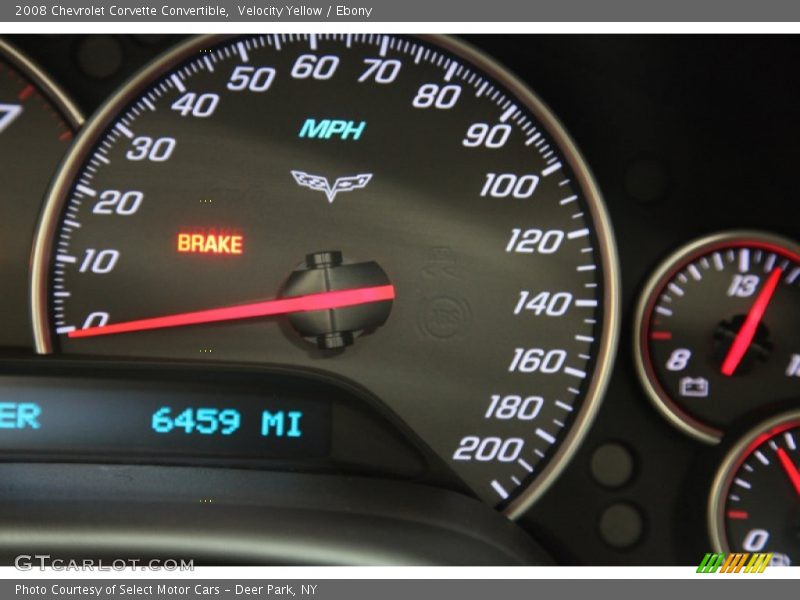 Velocity Yellow / Ebony 2008 Chevrolet Corvette Convertible