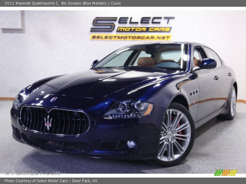 Blu Oceano (Blue Metallic) / Cuoio 2011 Maserati Quattroporte S