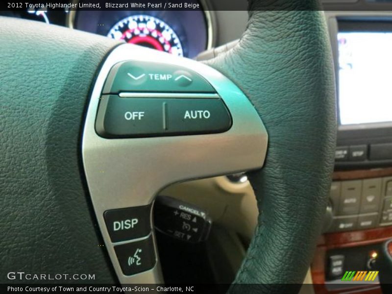 Blizzard White Pearl / Sand Beige 2012 Toyota Highlander Limited