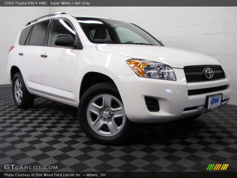 Super White / Ash Gray 2009 Toyota RAV4 4WD