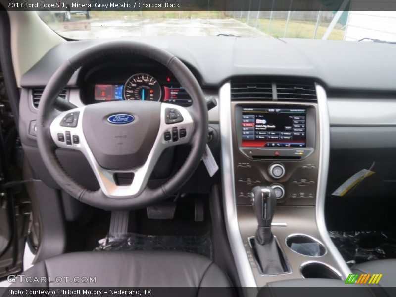 Mineral Gray Metallic / Charcoal Black 2013 Ford Edge SEL
