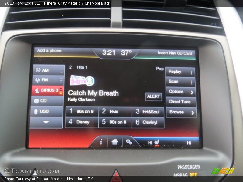 Mineral Gray Metallic / Charcoal Black 2013 Ford Edge SEL