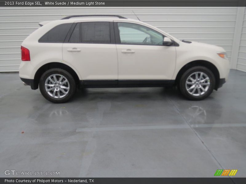 White Suede / Medium Light Stone 2013 Ford Edge SEL