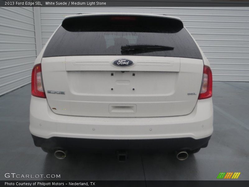 White Suede / Medium Light Stone 2013 Ford Edge SEL
