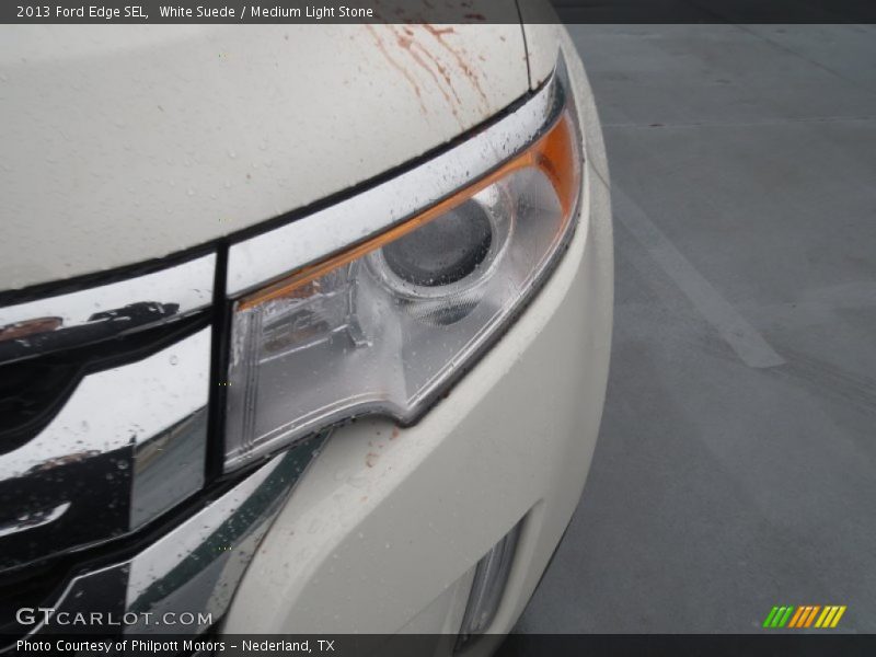 White Suede / Medium Light Stone 2013 Ford Edge SEL