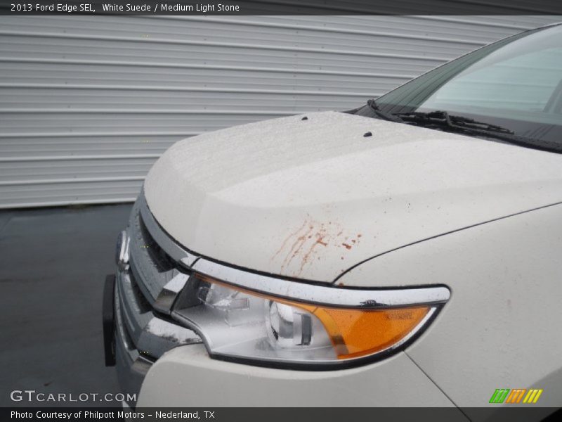White Suede / Medium Light Stone 2013 Ford Edge SEL