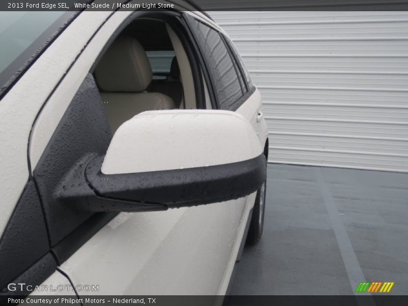 White Suede / Medium Light Stone 2013 Ford Edge SEL