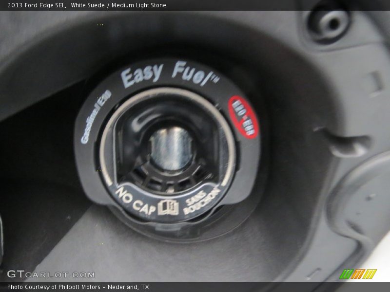 White Suede / Medium Light Stone 2013 Ford Edge SEL