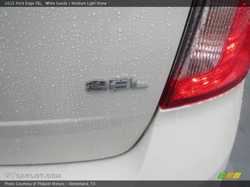 White Suede / Medium Light Stone 2013 Ford Edge SEL