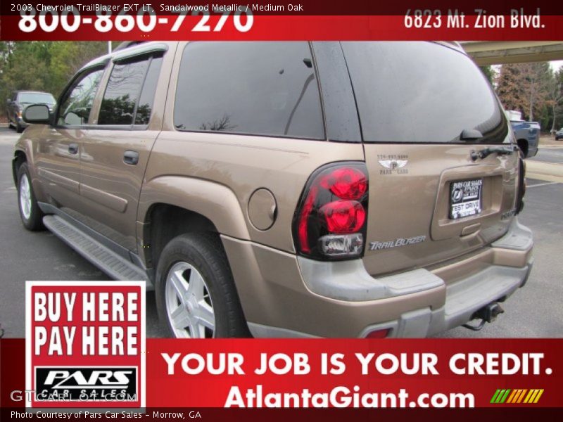 Sandalwood Metallic / Medium Oak 2003 Chevrolet TrailBlazer EXT LT