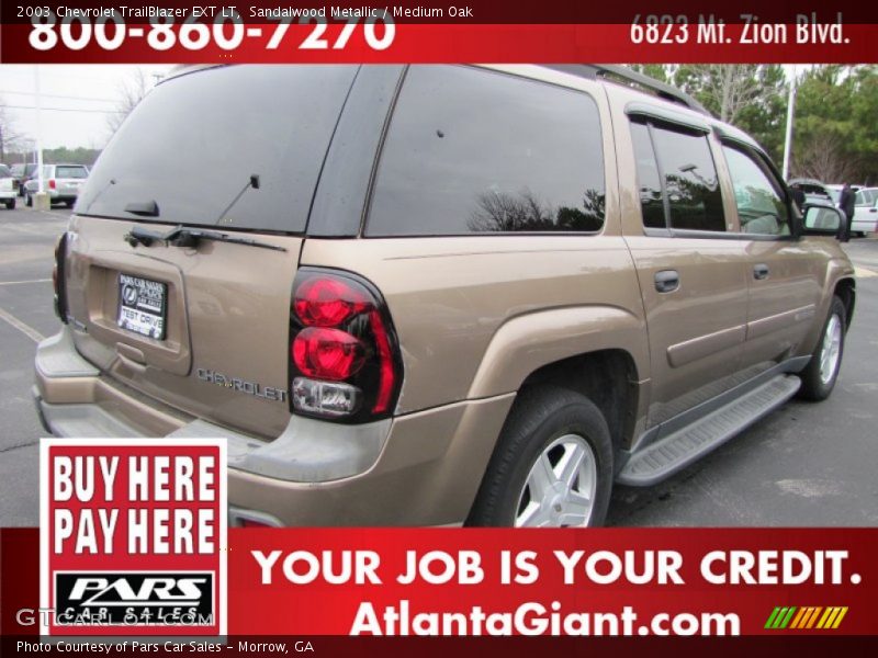 Sandalwood Metallic / Medium Oak 2003 Chevrolet TrailBlazer EXT LT