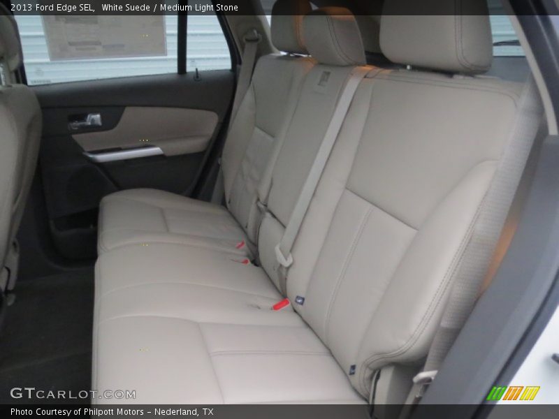 White Suede / Medium Light Stone 2013 Ford Edge SEL