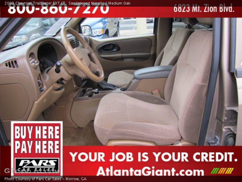 Sandalwood Metallic / Medium Oak 2003 Chevrolet TrailBlazer EXT LT