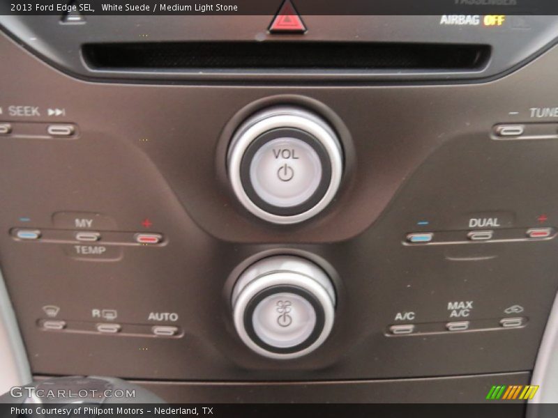 White Suede / Medium Light Stone 2013 Ford Edge SEL
