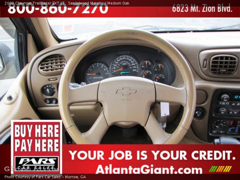 Sandalwood Metallic / Medium Oak 2003 Chevrolet TrailBlazer EXT LT