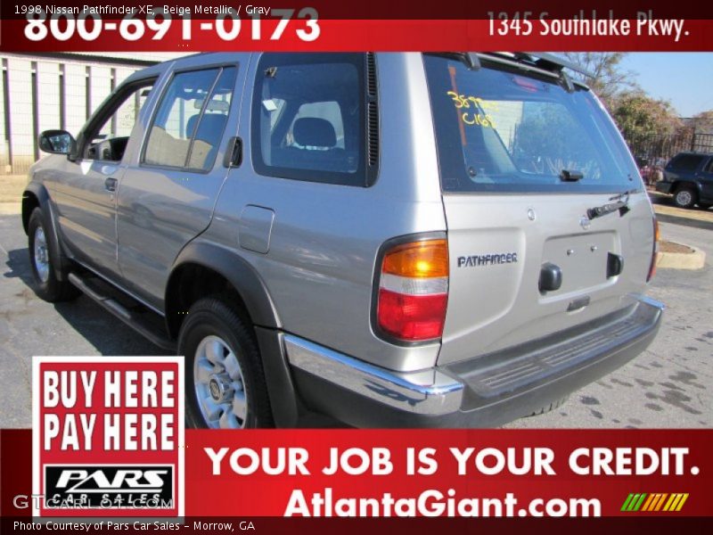 Beige Metallic / Gray 1998 Nissan Pathfinder XE