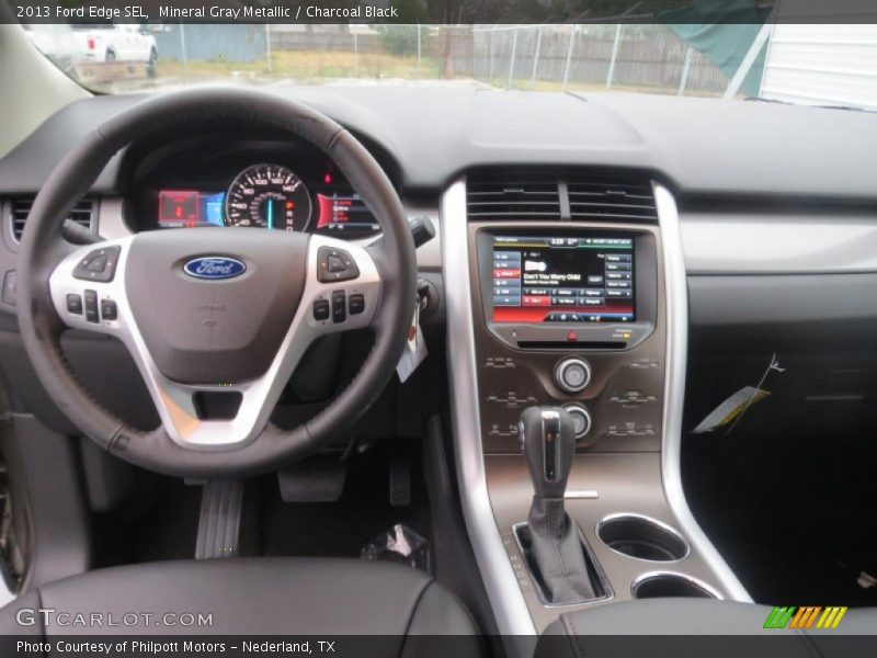 Mineral Gray Metallic / Charcoal Black 2013 Ford Edge SEL