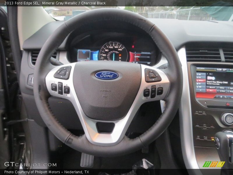 Mineral Gray Metallic / Charcoal Black 2013 Ford Edge SEL