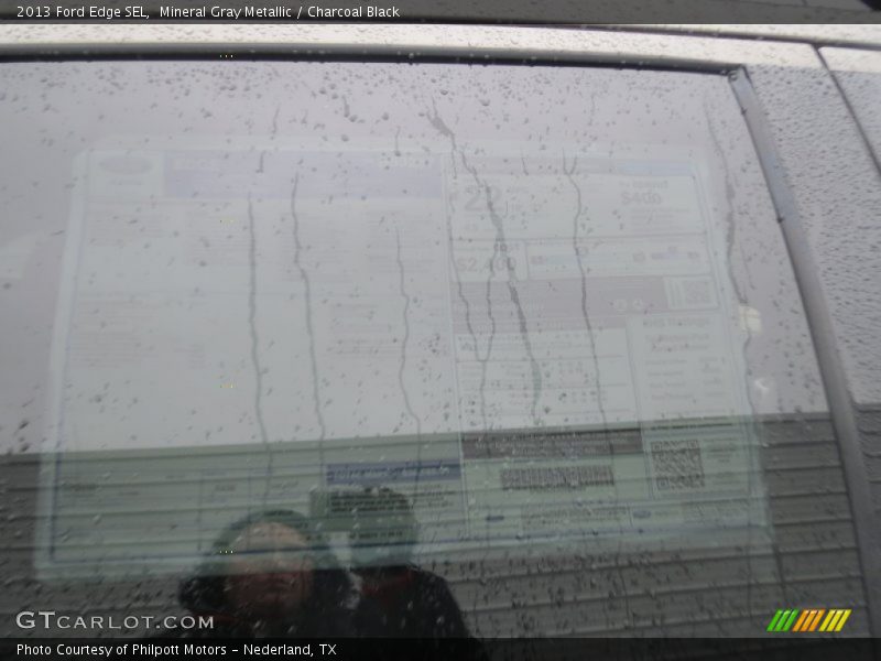 Mineral Gray Metallic / Charcoal Black 2013 Ford Edge SEL