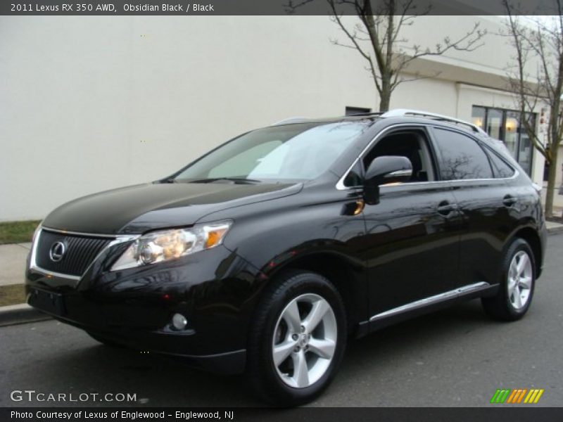 Obsidian Black / Black 2011 Lexus RX 350 AWD
