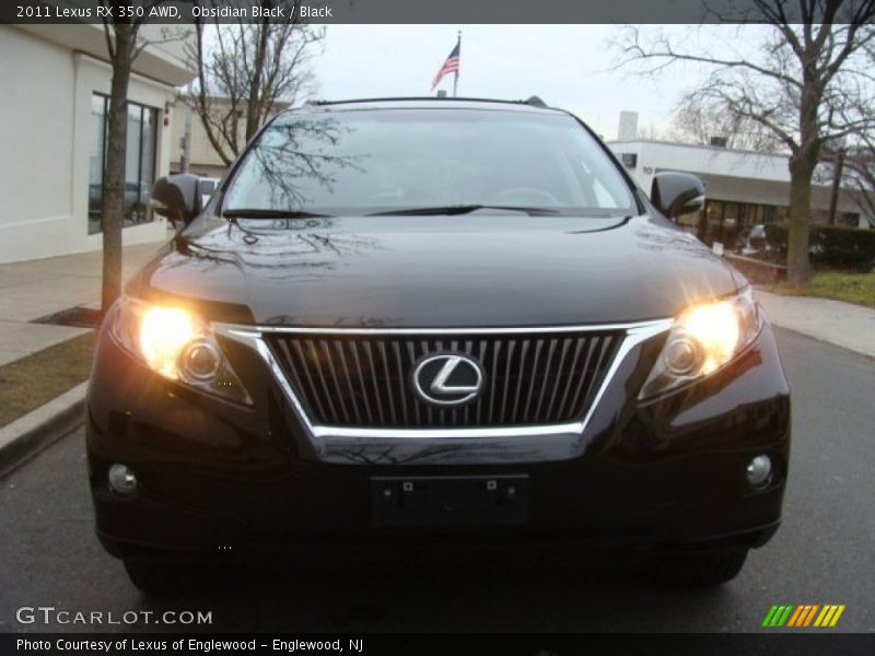 Obsidian Black / Black 2011 Lexus RX 350 AWD