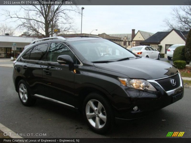 Obsidian Black / Black 2011 Lexus RX 350 AWD