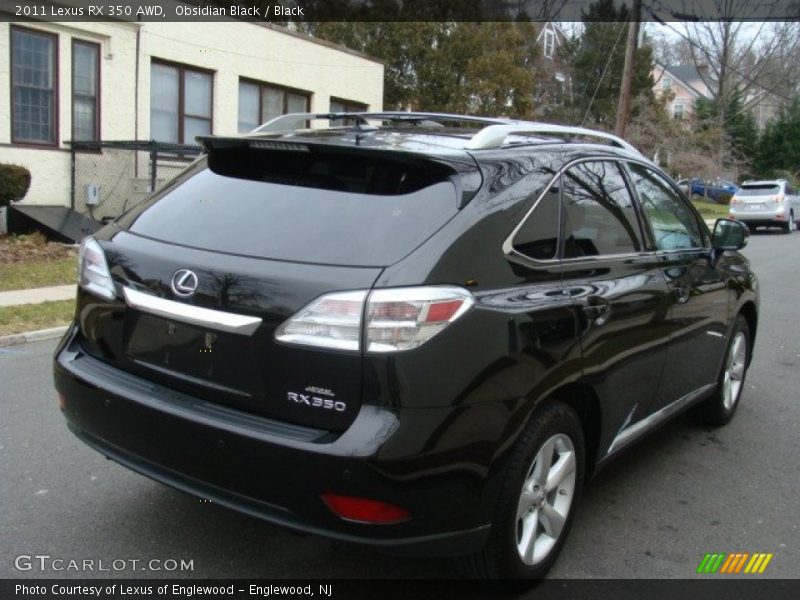 Obsidian Black / Black 2011 Lexus RX 350 AWD