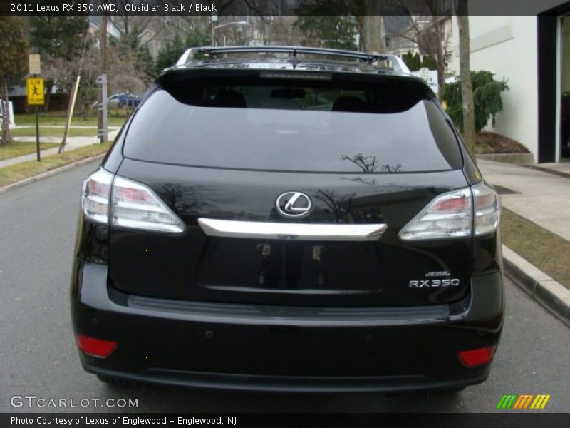 Obsidian Black / Black 2011 Lexus RX 350 AWD
