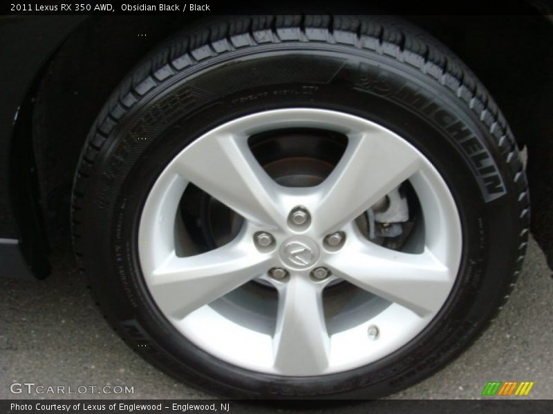 Obsidian Black / Black 2011 Lexus RX 350 AWD
