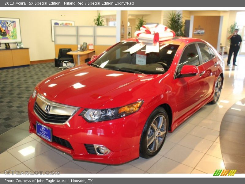 Milano Red / Special Edition Ebony/Red 2013 Acura TSX Special Edition