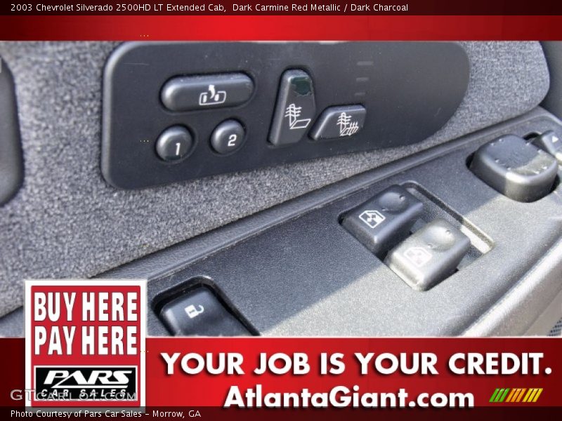 Dark Carmine Red Metallic / Dark Charcoal 2003 Chevrolet Silverado 2500HD LT Extended Cab
