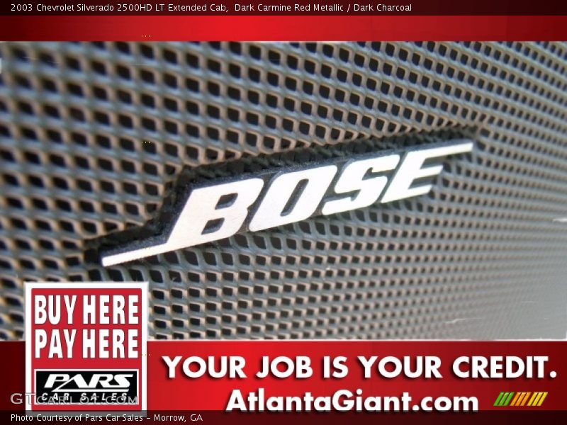 Dark Carmine Red Metallic / Dark Charcoal 2003 Chevrolet Silverado 2500HD LT Extended Cab