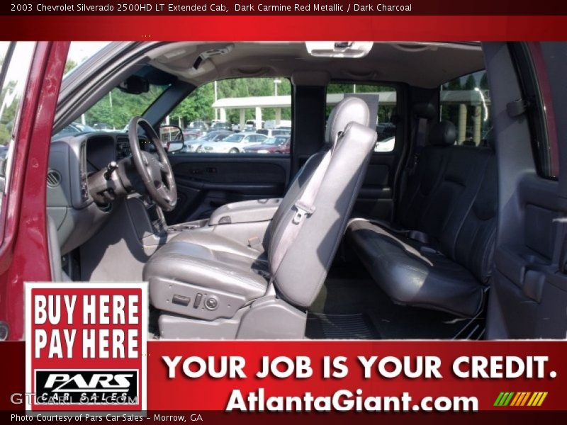 Dark Carmine Red Metallic / Dark Charcoal 2003 Chevrolet Silverado 2500HD LT Extended Cab