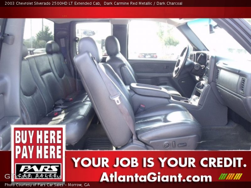 Dark Carmine Red Metallic / Dark Charcoal 2003 Chevrolet Silverado 2500HD LT Extended Cab