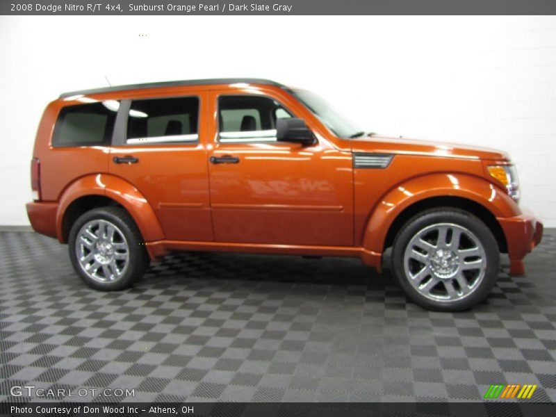 Sunburst Orange Pearl / Dark Slate Gray 2008 Dodge Nitro R/T 4x4