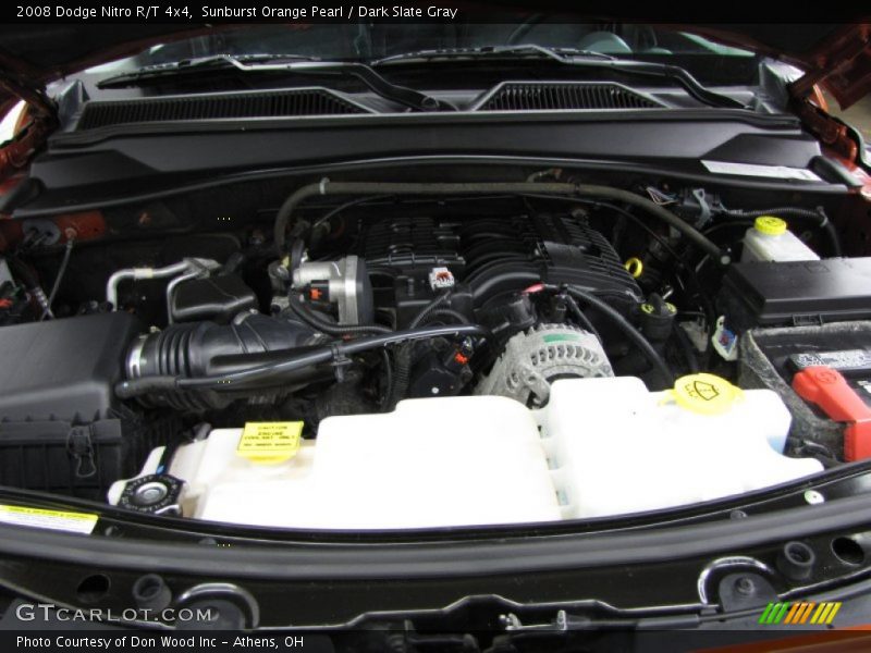 Sunburst Orange Pearl / Dark Slate Gray 2008 Dodge Nitro R/T 4x4