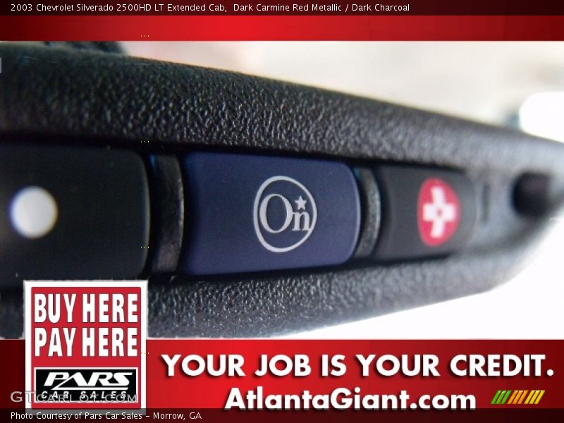 Dark Carmine Red Metallic / Dark Charcoal 2003 Chevrolet Silverado 2500HD LT Extended Cab