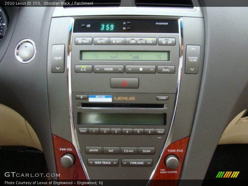 Obsidian Black / Parchment 2010 Lexus ES 350