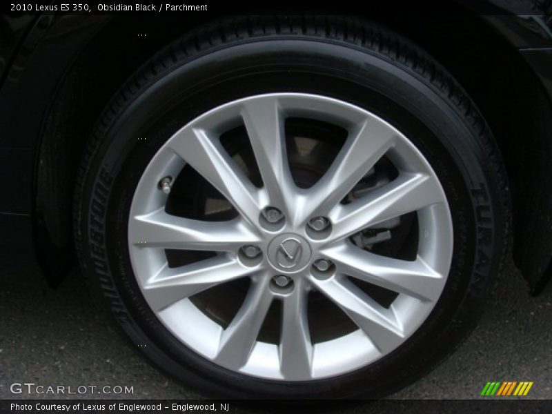 Obsidian Black / Parchment 2010 Lexus ES 350