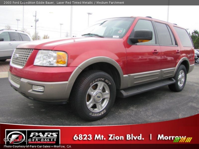 Laser Red Tinted Metallic / Medium Parchment 2003 Ford Expedition Eddie Bauer