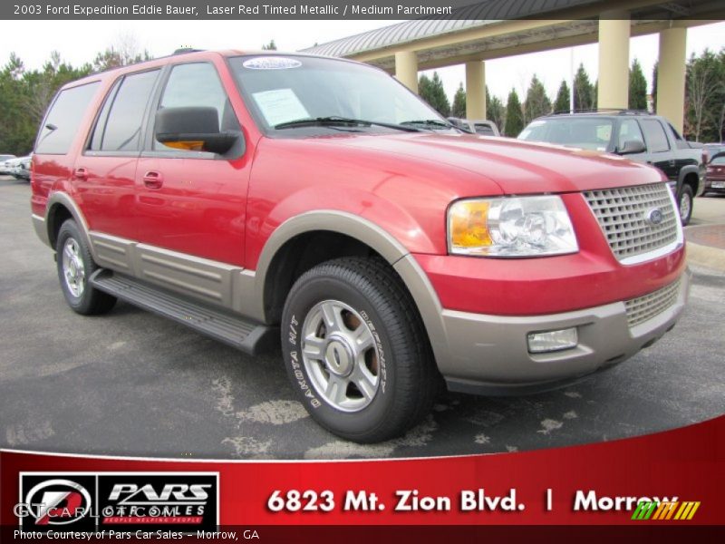 Laser Red Tinted Metallic / Medium Parchment 2003 Ford Expedition Eddie Bauer