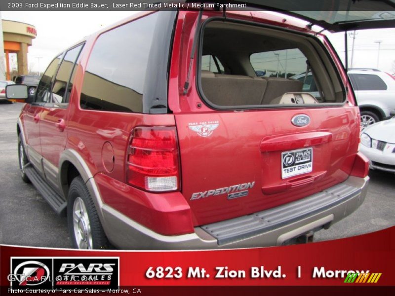 Laser Red Tinted Metallic / Medium Parchment 2003 Ford Expedition Eddie Bauer