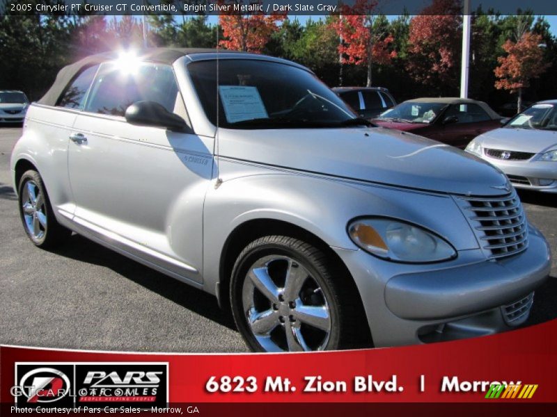Bright Silver Metallic / Dark Slate Gray 2005 Chrysler PT Cruiser GT Convertible
