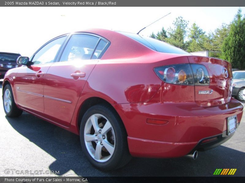 Velocity Red Mica / Black/Red 2005 Mazda MAZDA3 s Sedan