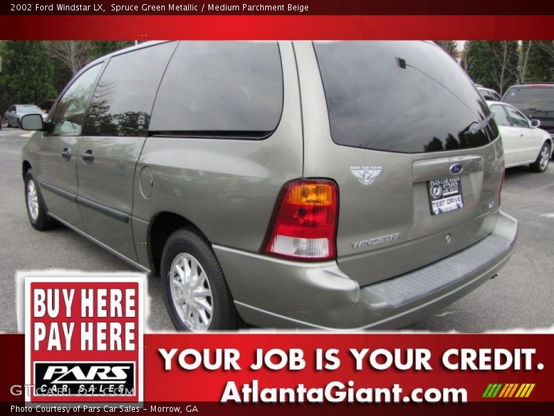 Spruce Green Metallic / Medium Parchment Beige 2002 Ford Windstar LX