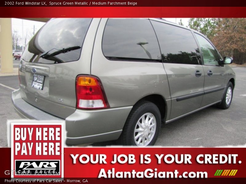 Spruce Green Metallic / Medium Parchment Beige 2002 Ford Windstar LX