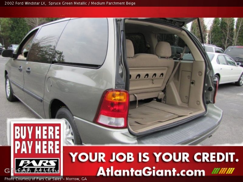 Spruce Green Metallic / Medium Parchment Beige 2002 Ford Windstar LX