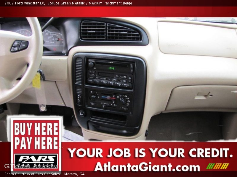 Spruce Green Metallic / Medium Parchment Beige 2002 Ford Windstar LX