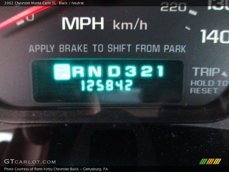 Black / Neutral 2002 Chevrolet Monte Carlo SS